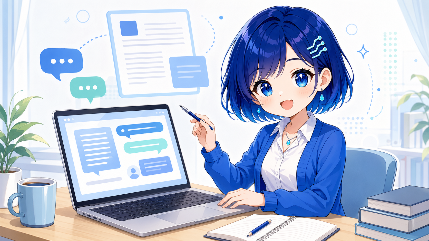 ChatGPTでブログ記事を書く方法を解説するアイキャッチ