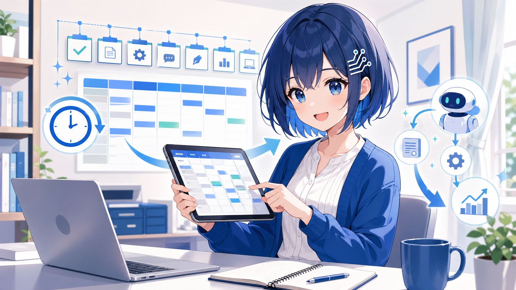 AIブログ運営の作業時間を減らす1週間ルーティンのアイキャッチ